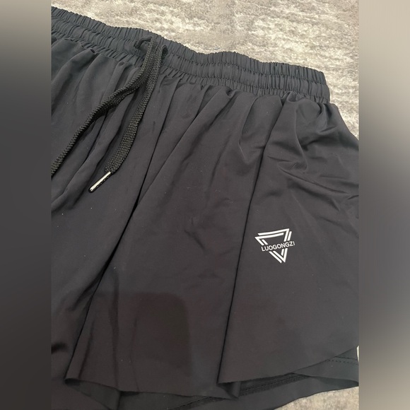 luogongzi 2 in 1 Flowy Running Butterfly Shorts - Picture 8 of 8